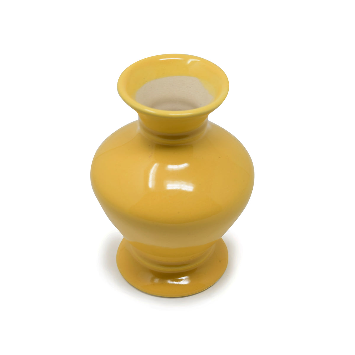 Handmade Ceramic Urn Flower Vase (6 Inch / 15 cm) | Himalayan Inspired Home Decor