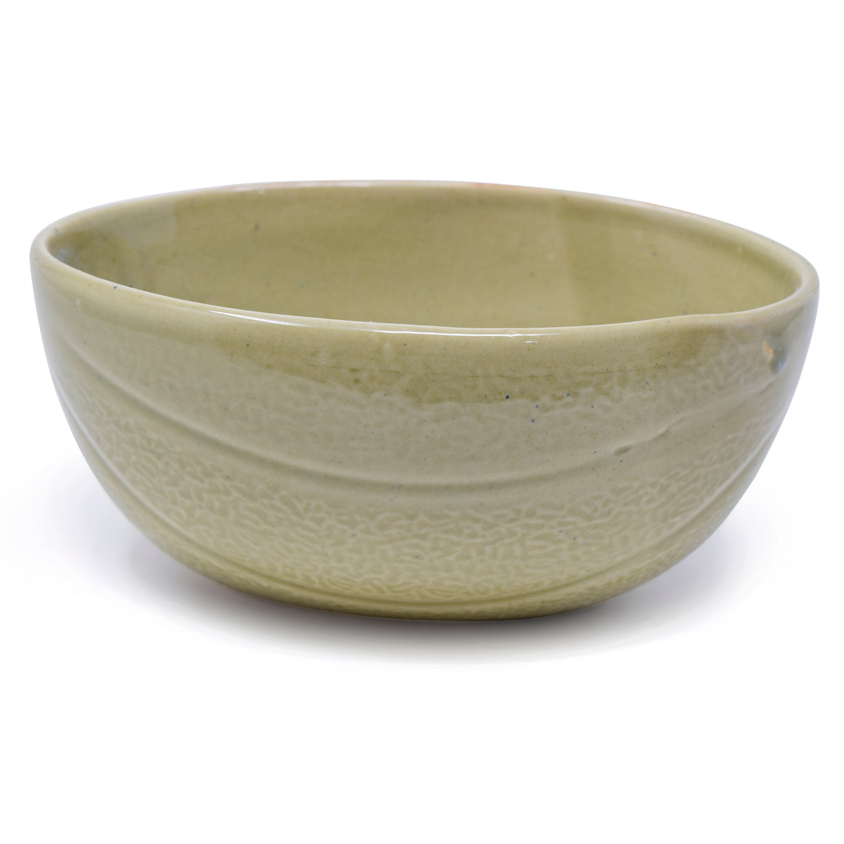 Sculpted Swirl Ceramic Serving Bowl (1200 ml / 8 Inch) | Large Salad & Soup Bowl