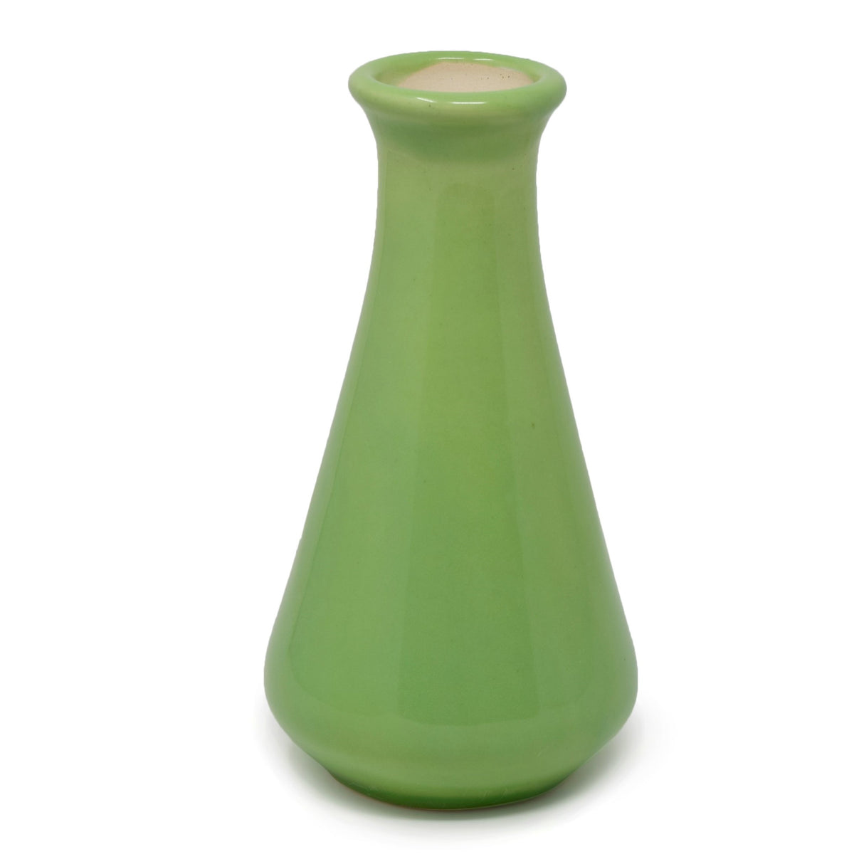 Handmade Ceramic Tapered Bottle Vase (6.75 Inch) | Himalayan Inspired Home Decor