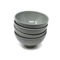 Handcrafted Footed Ceramic Soup & Snack Bowls (Set of 2) | Japanese Style Stoneware Katori