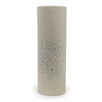 Handmade Ceramic Cylinder Flower Vase (10.5 Inch) | Himalayan Inspired Home Decor