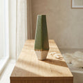 Artisanal 6-Sided Ceramic Hexagon Vase (7 Inch) | Himalayan Home Decor
