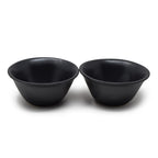 Tapered Ceramic Flared Bowls (Set of 2) | 300 ml Artisanal Snack & Soup Bowls