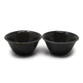 Tapered Ceramic Flared Bowls (Set of 2) | 300 ml Artisanal Snack & Soup Bowls