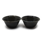 Tapered Ceramic Flared Bowls (Set of 2) | 300 ml Artisanal Snack & Soup Bowls