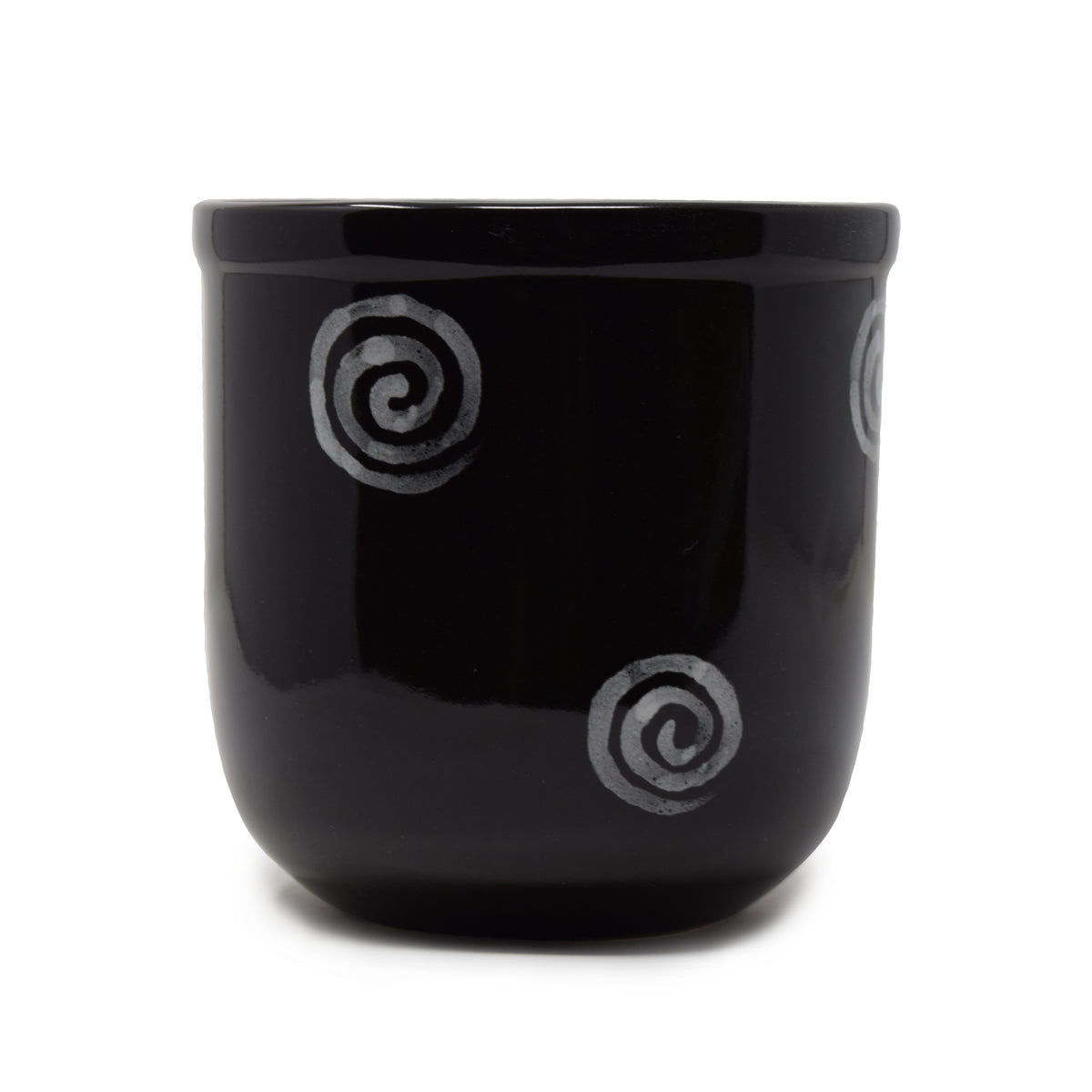 Artisanal Cylindrical Ceramic Planter Crock (7 Inch) | Himalayan Inspired Vessel