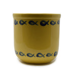 Artisanal Cylindrical Ceramic Planter Crock (7 Inch) | Himalayan Inspired Vessel