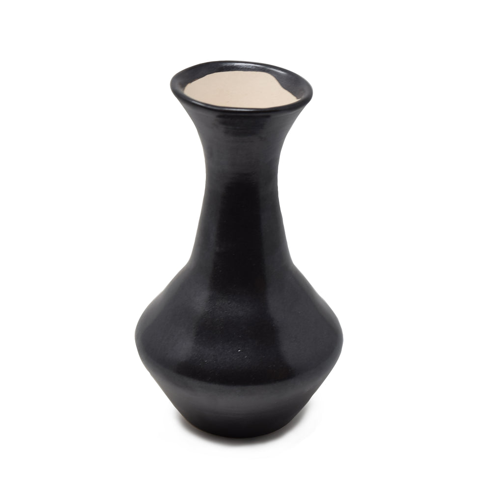 Handmade Ceramic Flared Flower Vase (8 Inch / 20 cm) | Himalayan Inspired Home Decor
