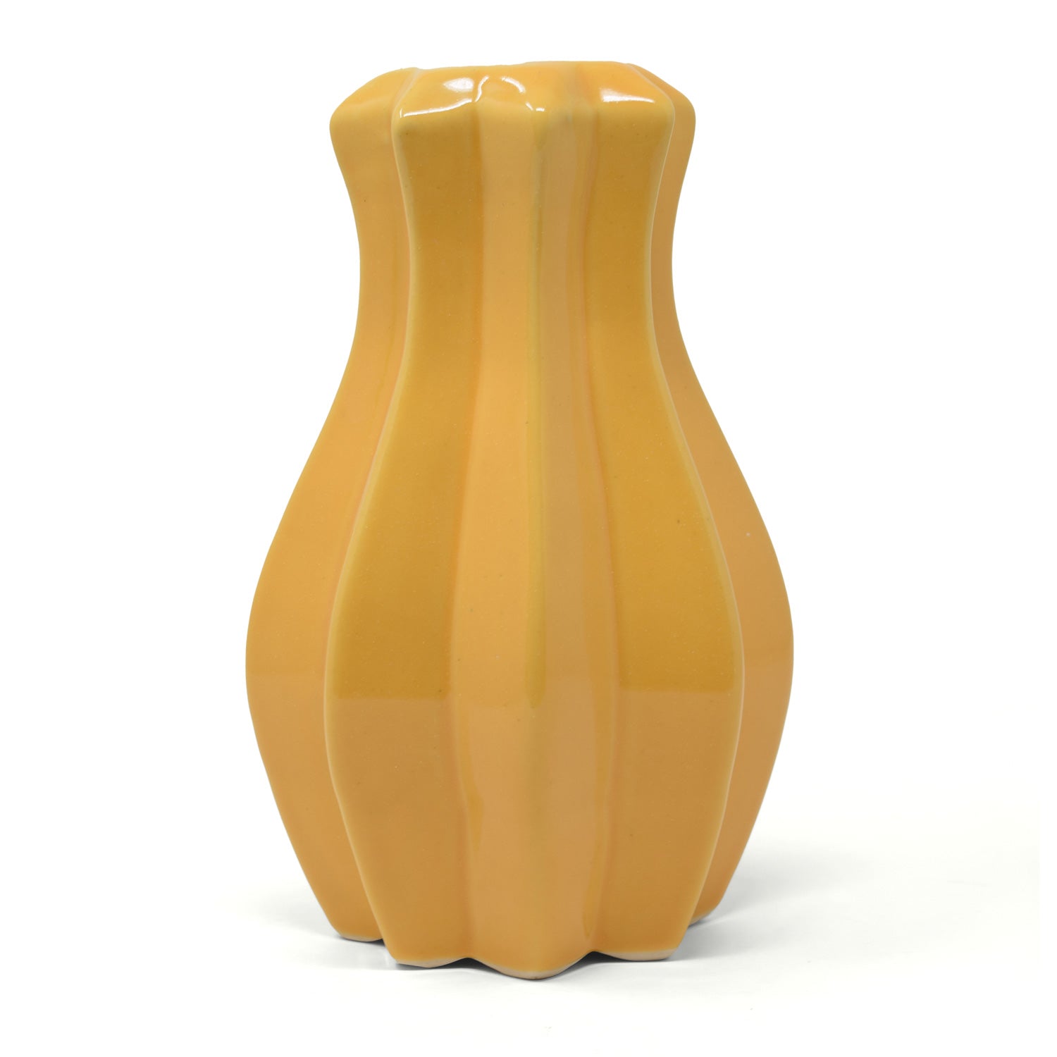 Groove Ceramic Vase 8 inches