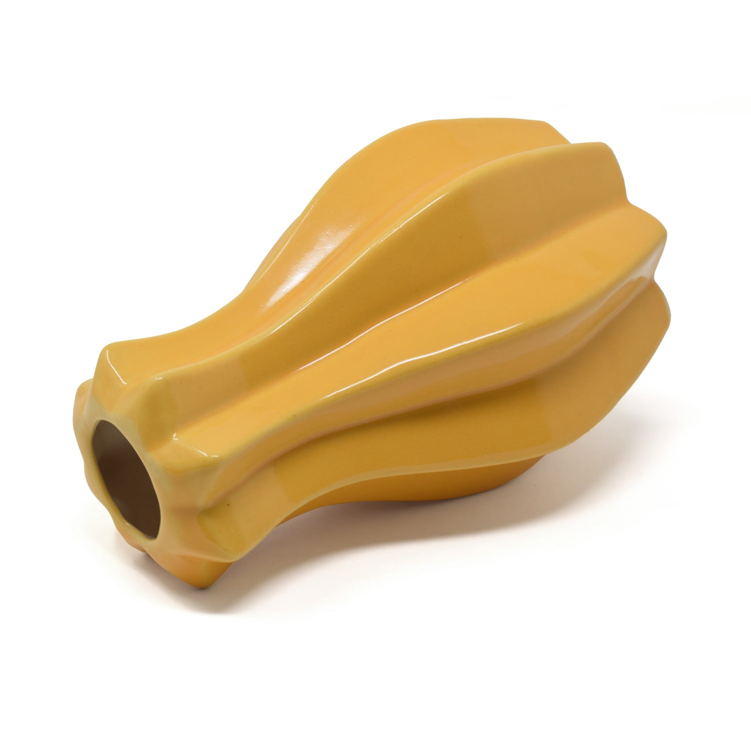 Groove Ceramic Vase 8 inches