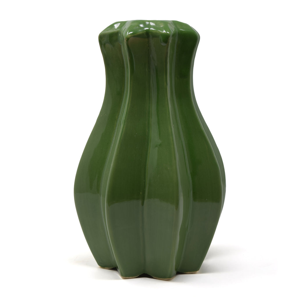 Groove Ceramic Vase 8 inches