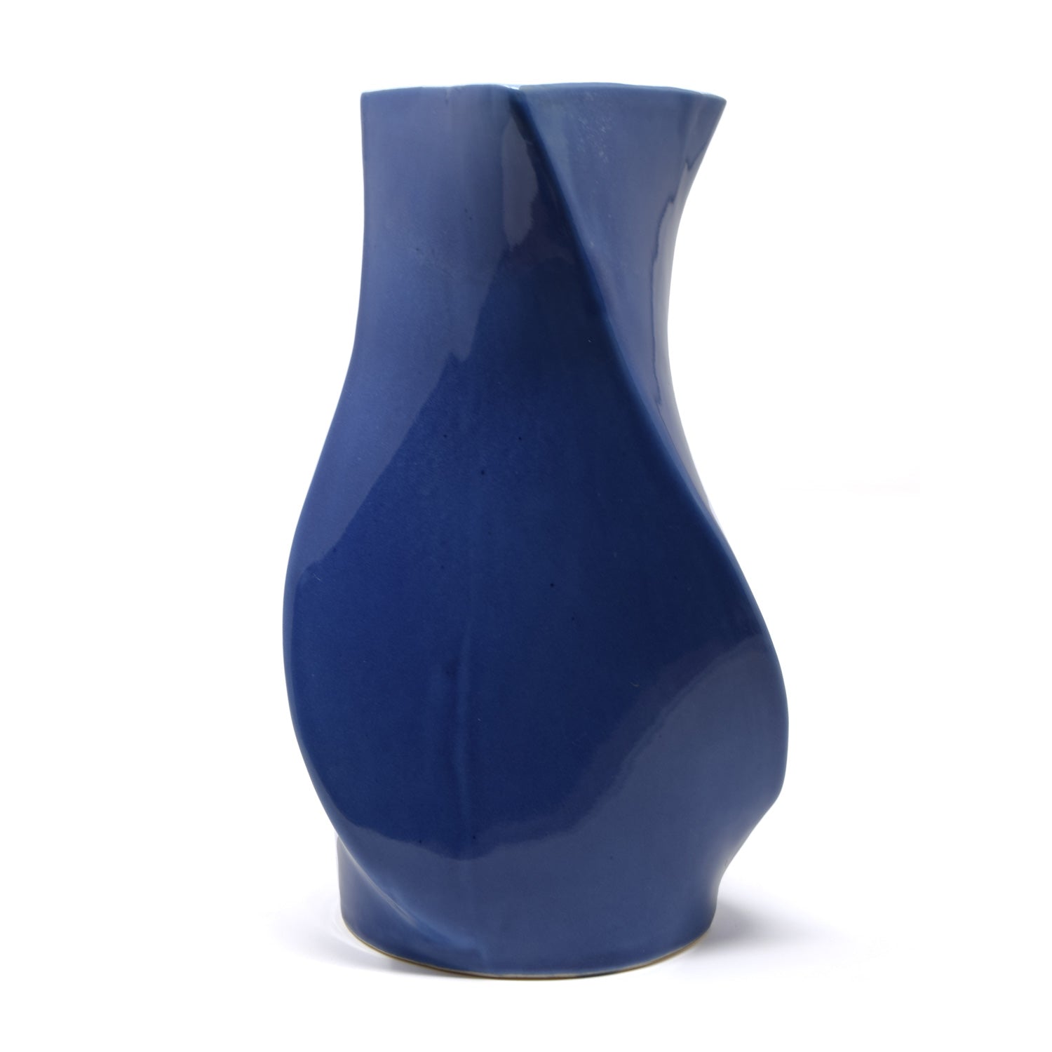 Twisted Ceramic Flower Vase 7 inches