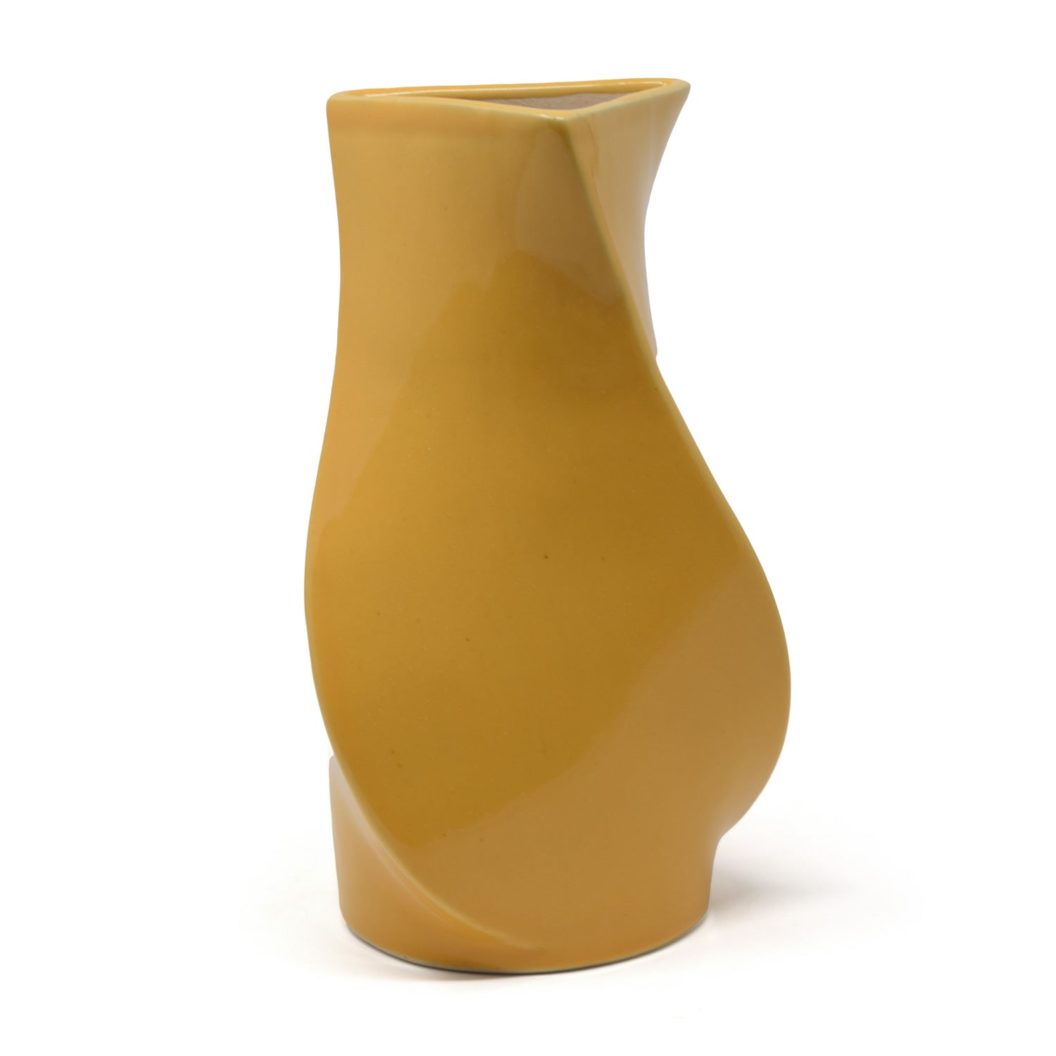 Twisted Ceramic Flower Vase 7 inches