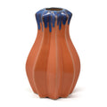 Groove Ceramic Vase 8 inches