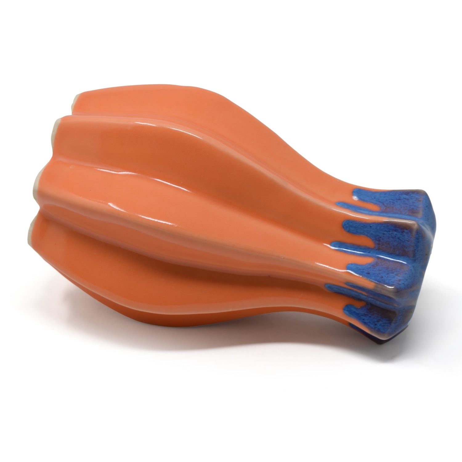 Groove Ceramic Vase 8 inches