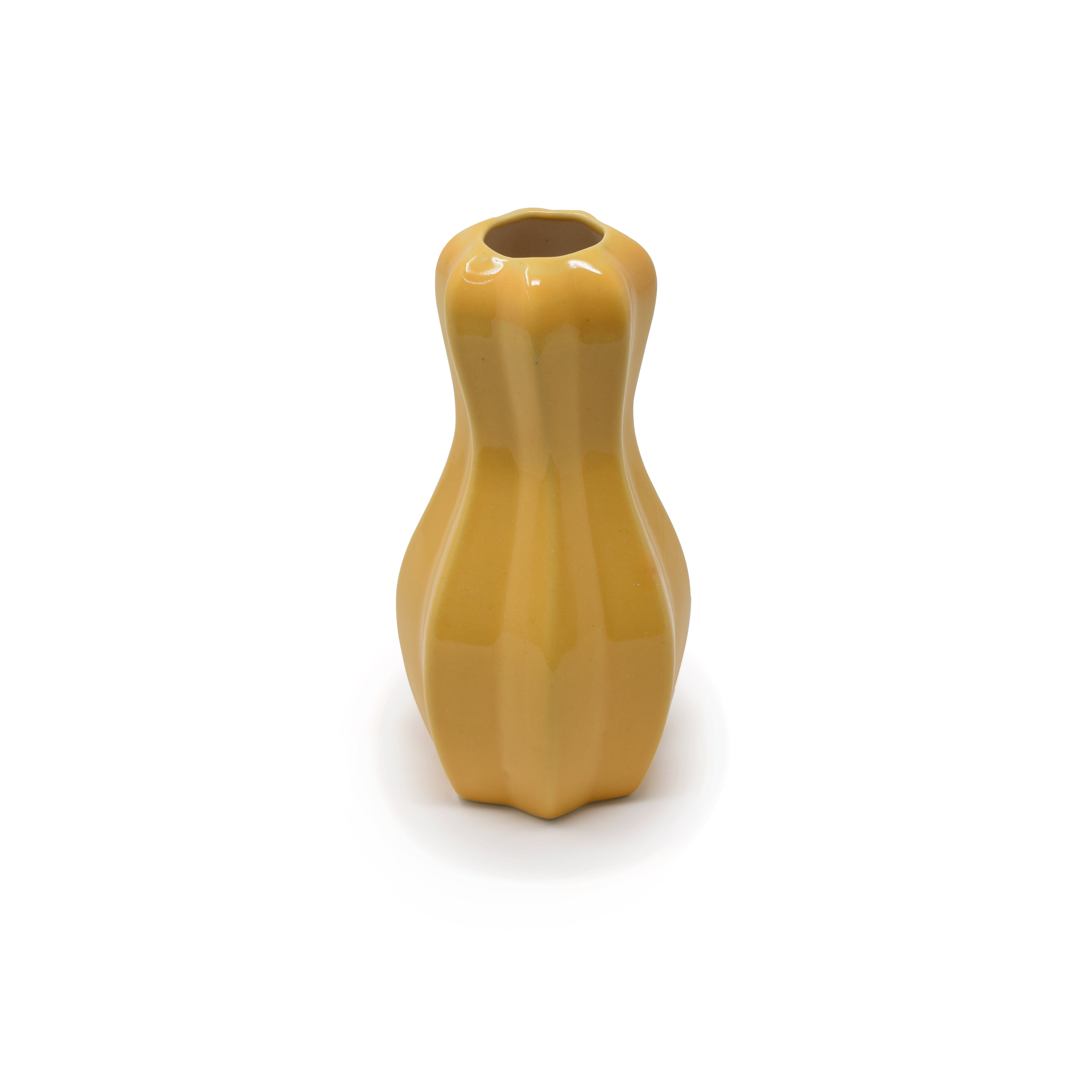 Groove Ceramic Vase 6.5 inches
