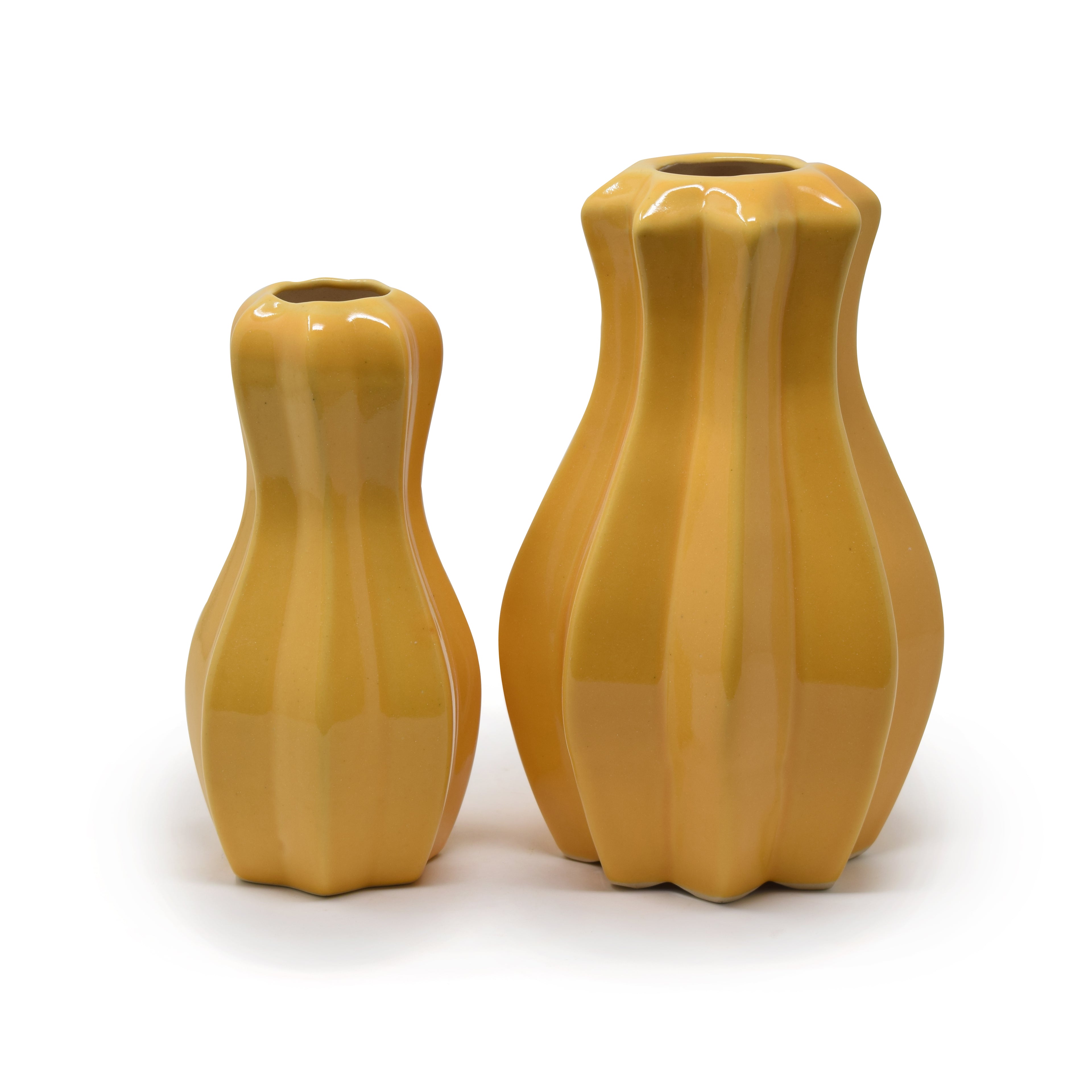 Groove Ceramic Vase 6.5 inches