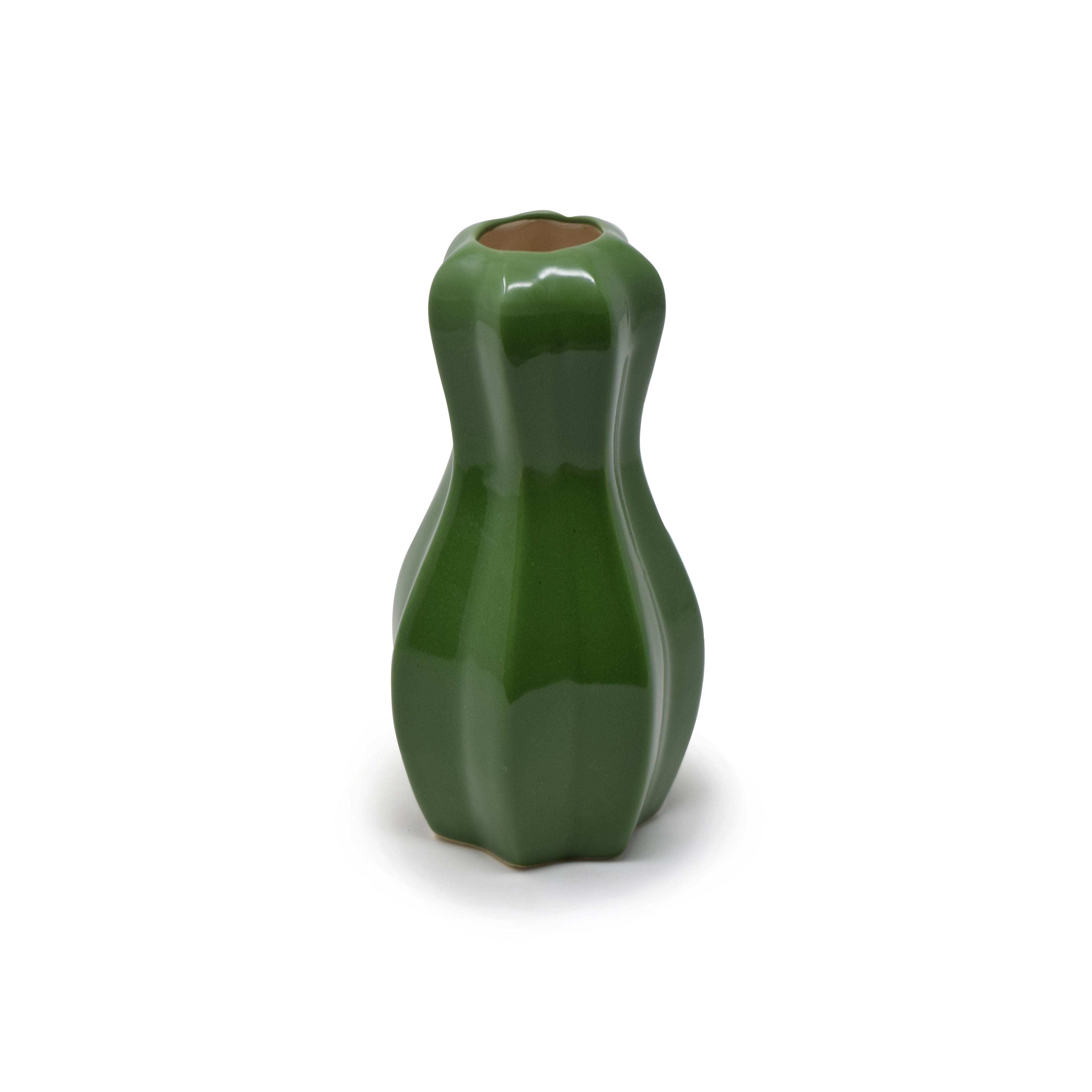 Groove Ceramic Vase 6.5 inches