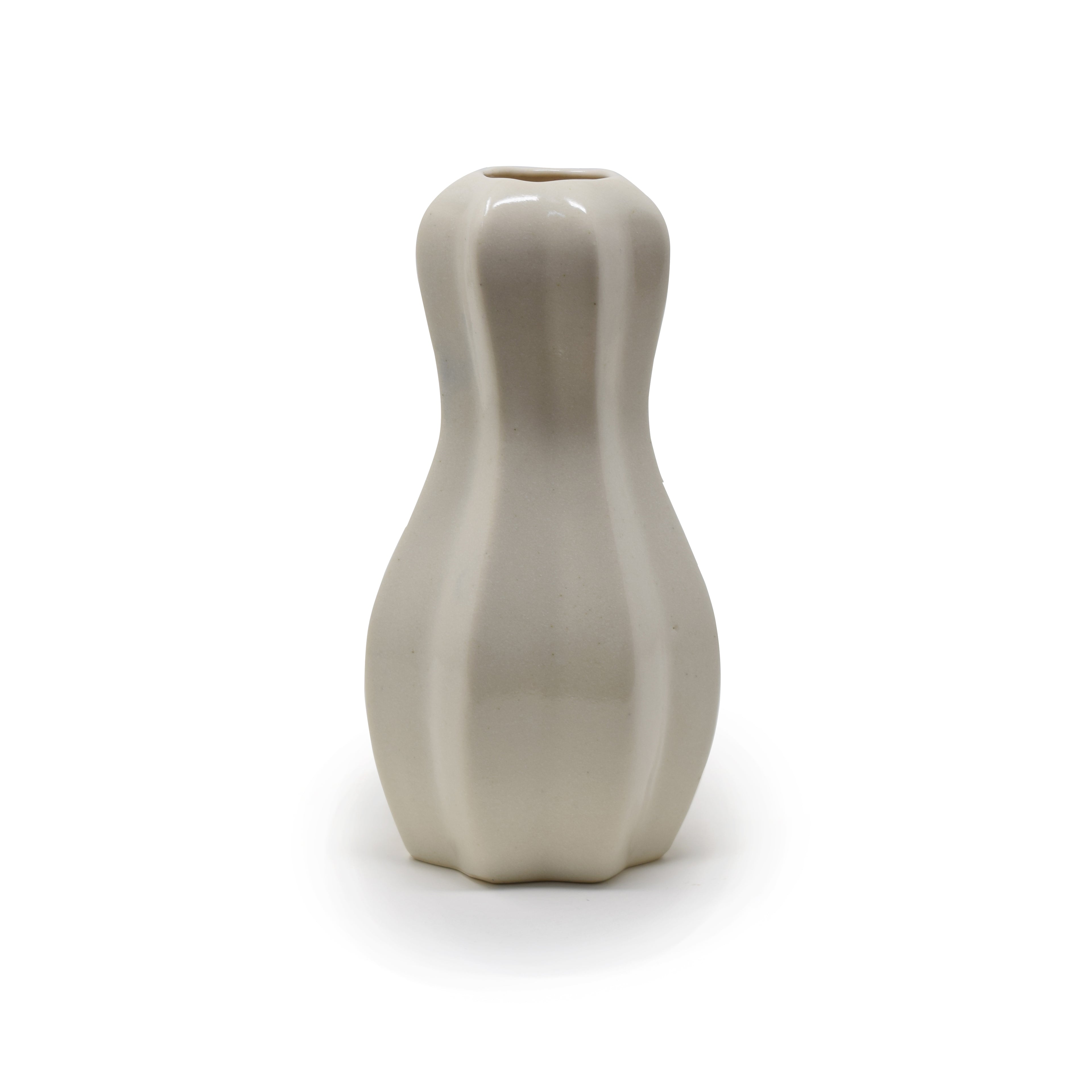 Groove Ceramic Vase 6.5 inches