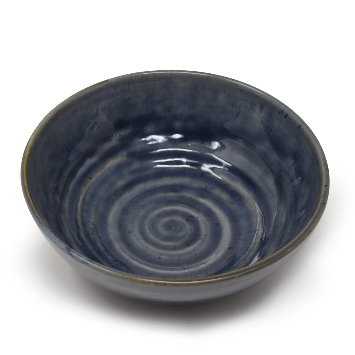 Artisan Spiral-Textured Ceramic Serving & Noodle Bowl (500 ml)