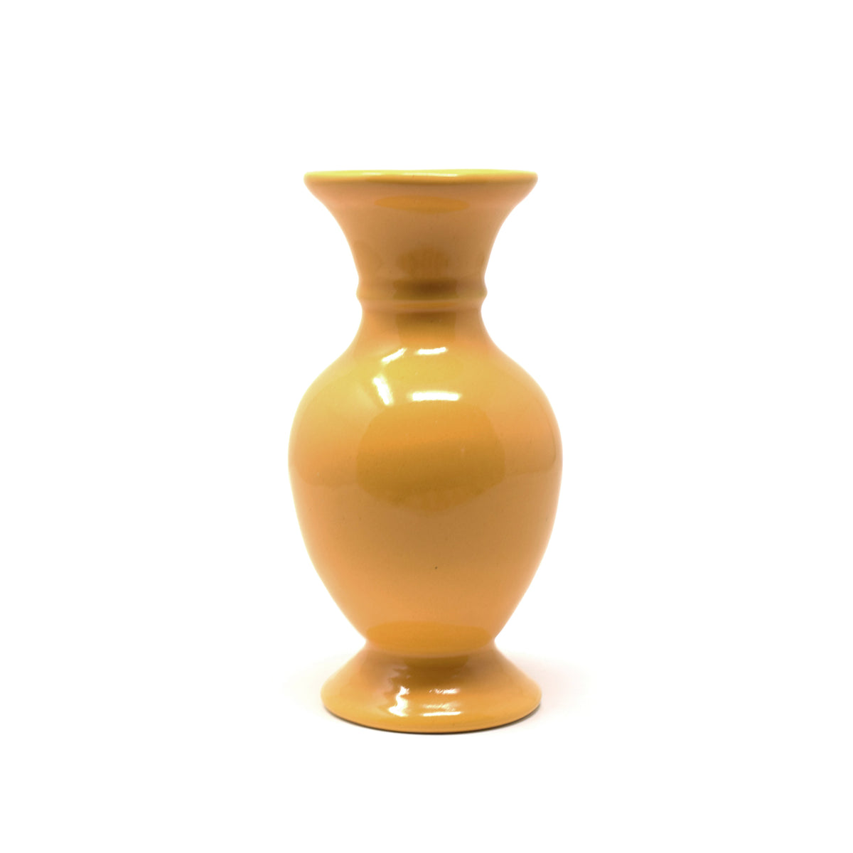 Curvaceous Ceramic Baluster Flower Vase (8 Inch) | Himalayan Inspired Table Decor