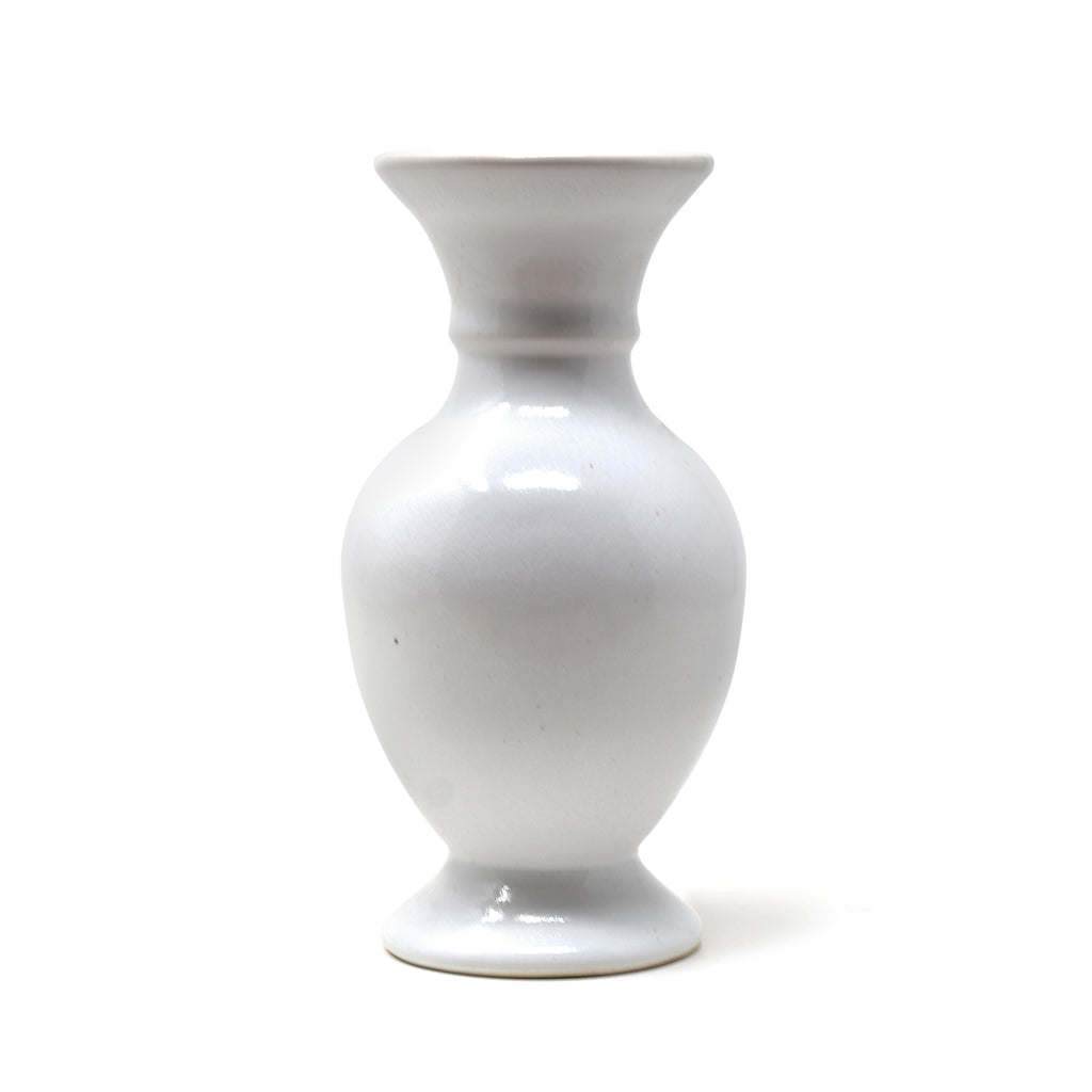 Curvaceous Ceramic Baluster Flower Vase (8 Inch) | Himalayan Inspired Table Decor