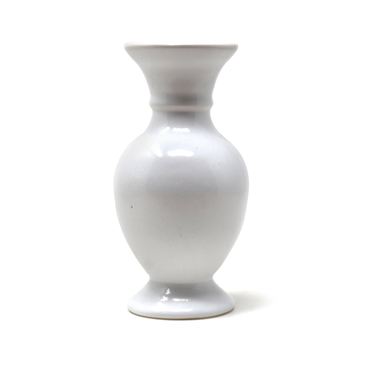 Curvaceous Ceramic Baluster Flower Vase (8 Inch) | Himalayan Inspired Table Decor