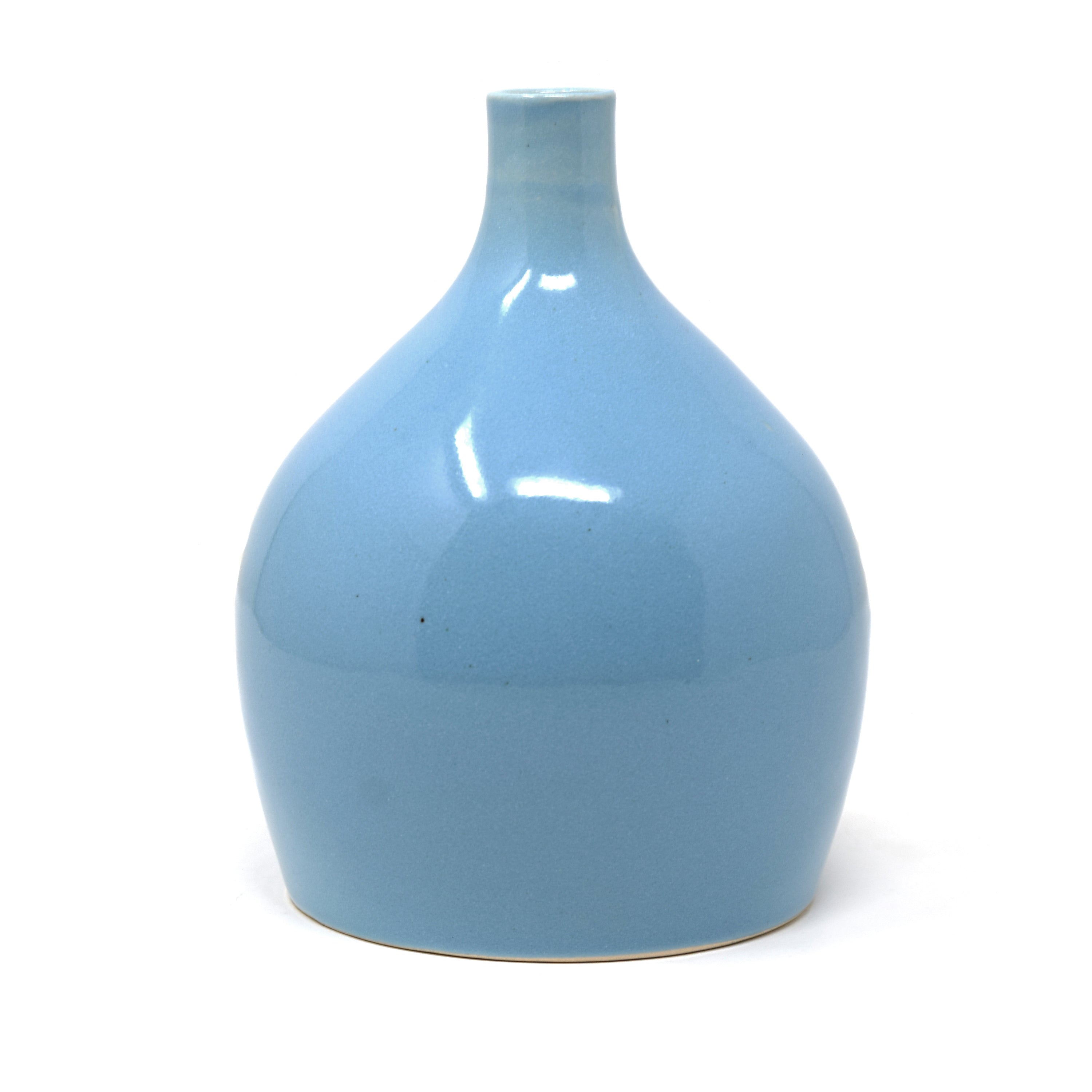 Ceramic Round Curved Vase Vaastu