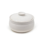 Rounded Ceramic Casserole Pot with Lid (1 Liter) | Serving Bowl