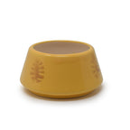 Truncated Conical Ceramic Leaf Planter Bowl (6 x 3 Inch)