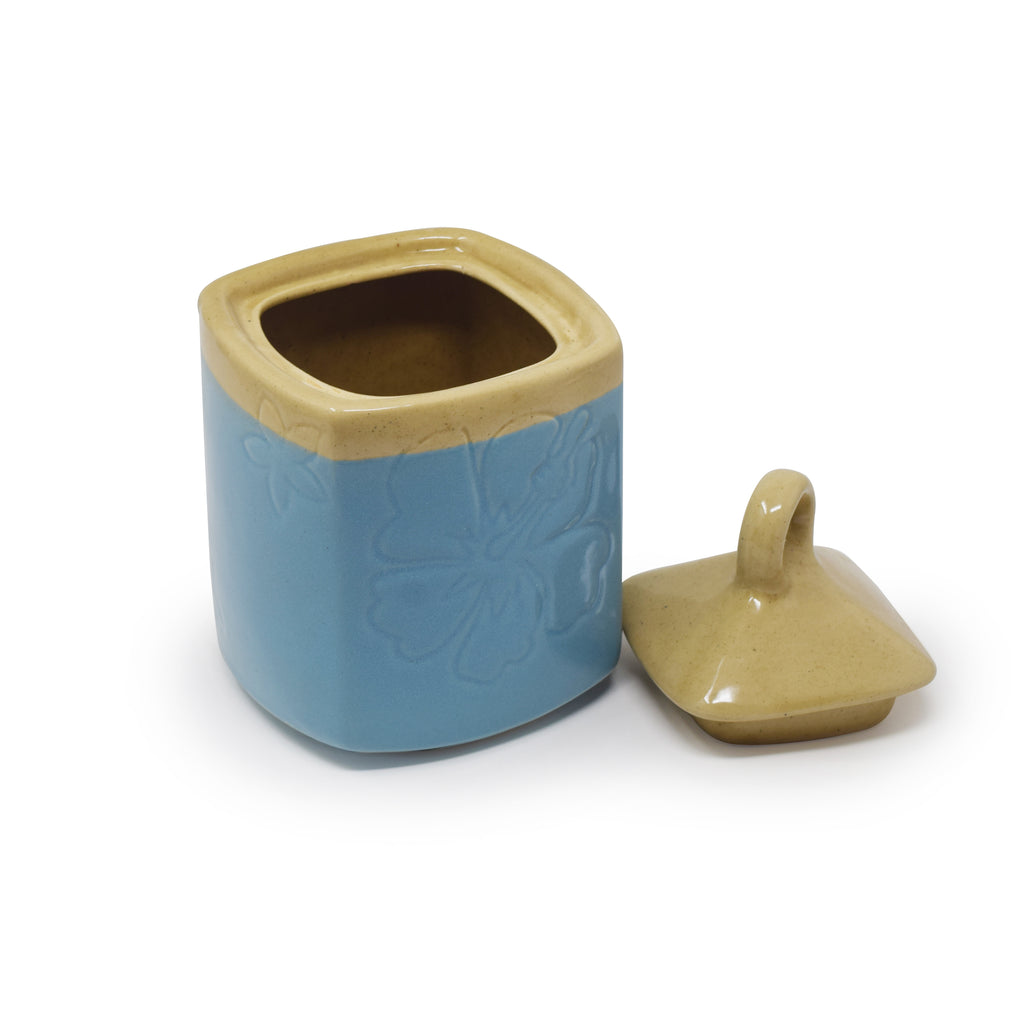 750 ml Square Ceramic Jar with Lid