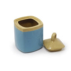 750 ml Square Ceramic Jar with Lid