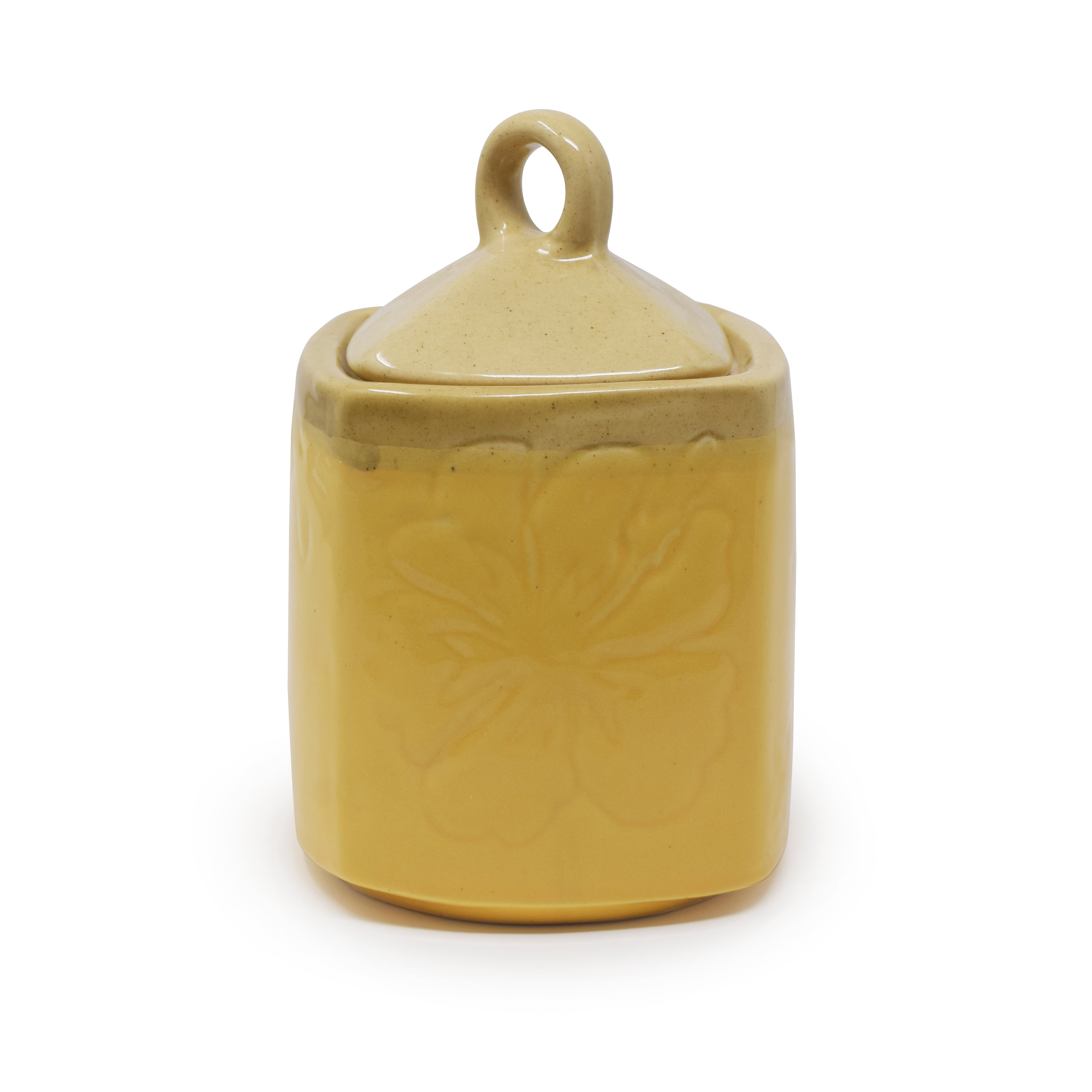 750 ml Square Ceramic Jar with Lid