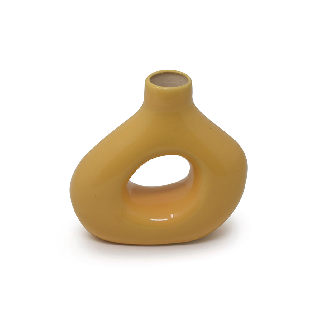 Asymmetric Donut Vase 6 "