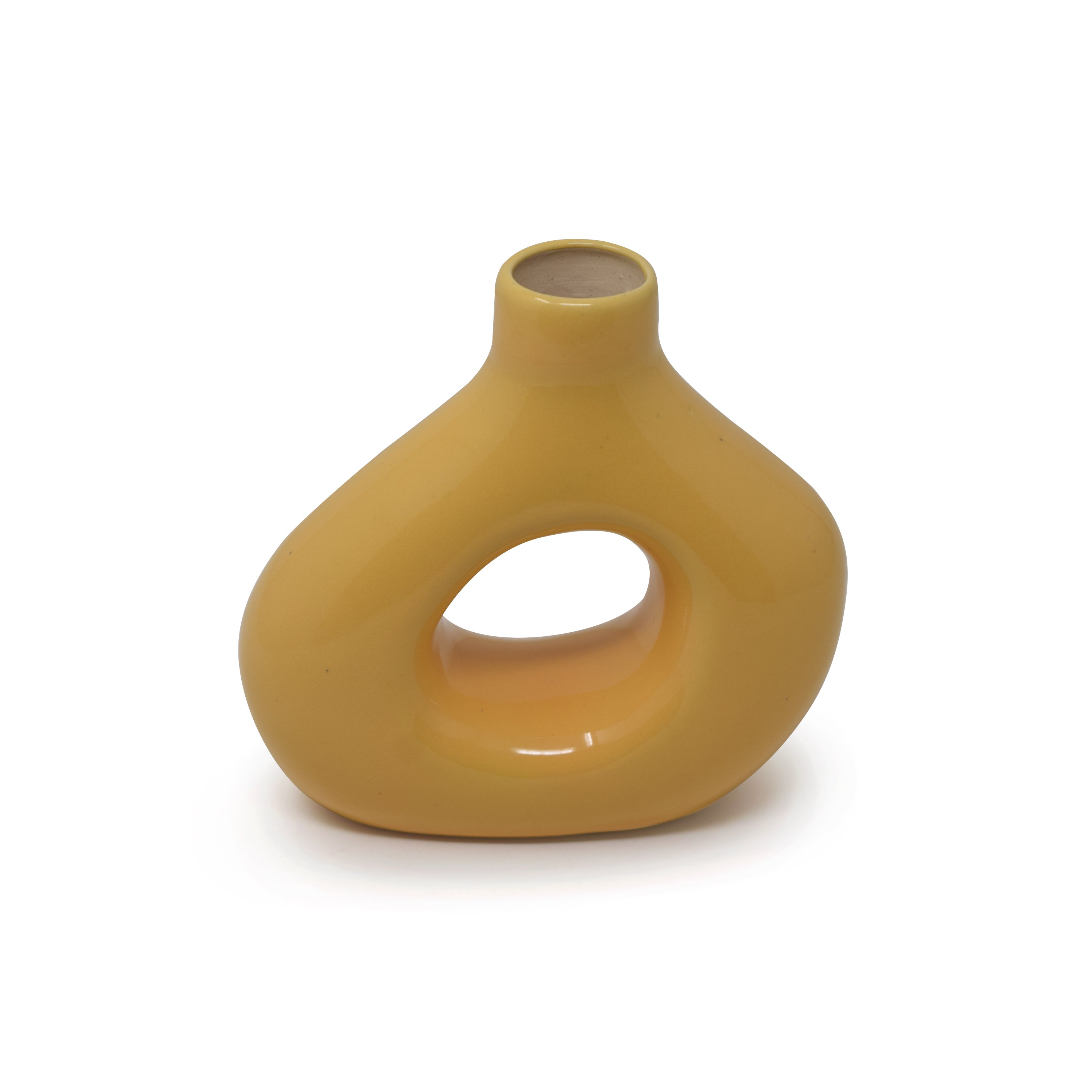 Asymmetric Donut Vase 6 "