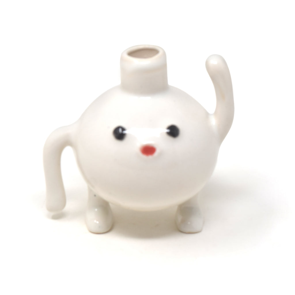 Round Happy Face Ceramic Vase