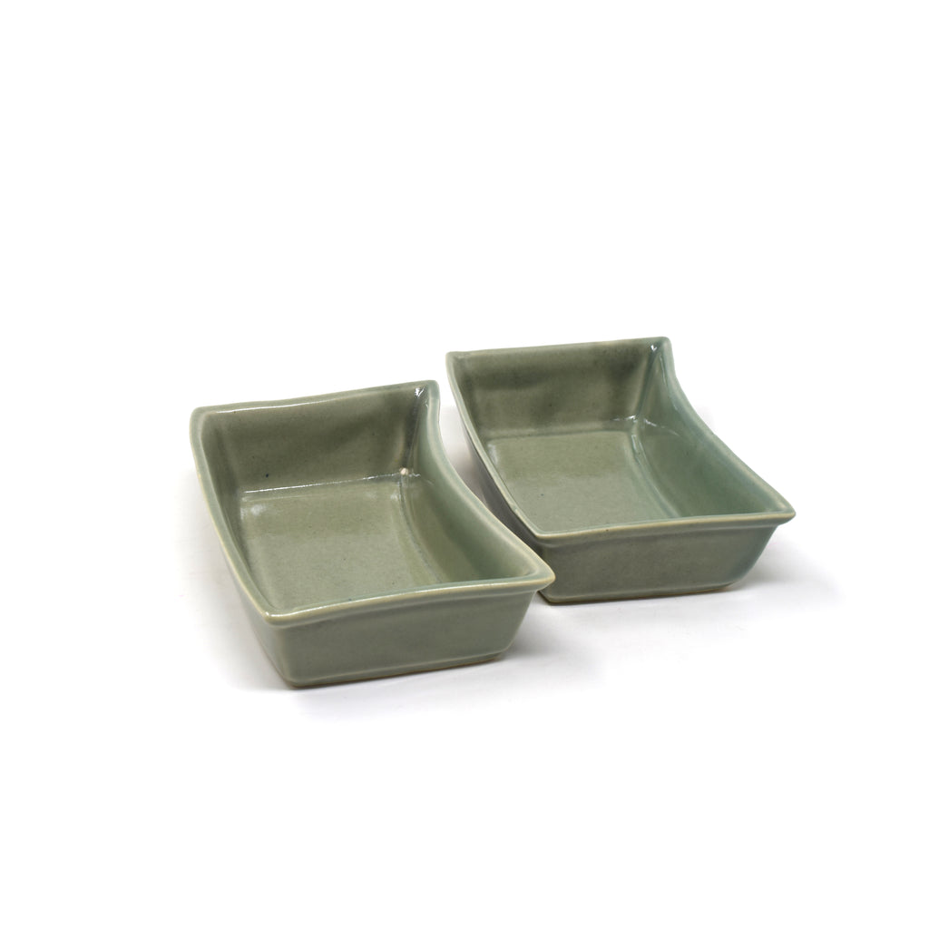 Curved Serving Trays Dishes 2 Pack