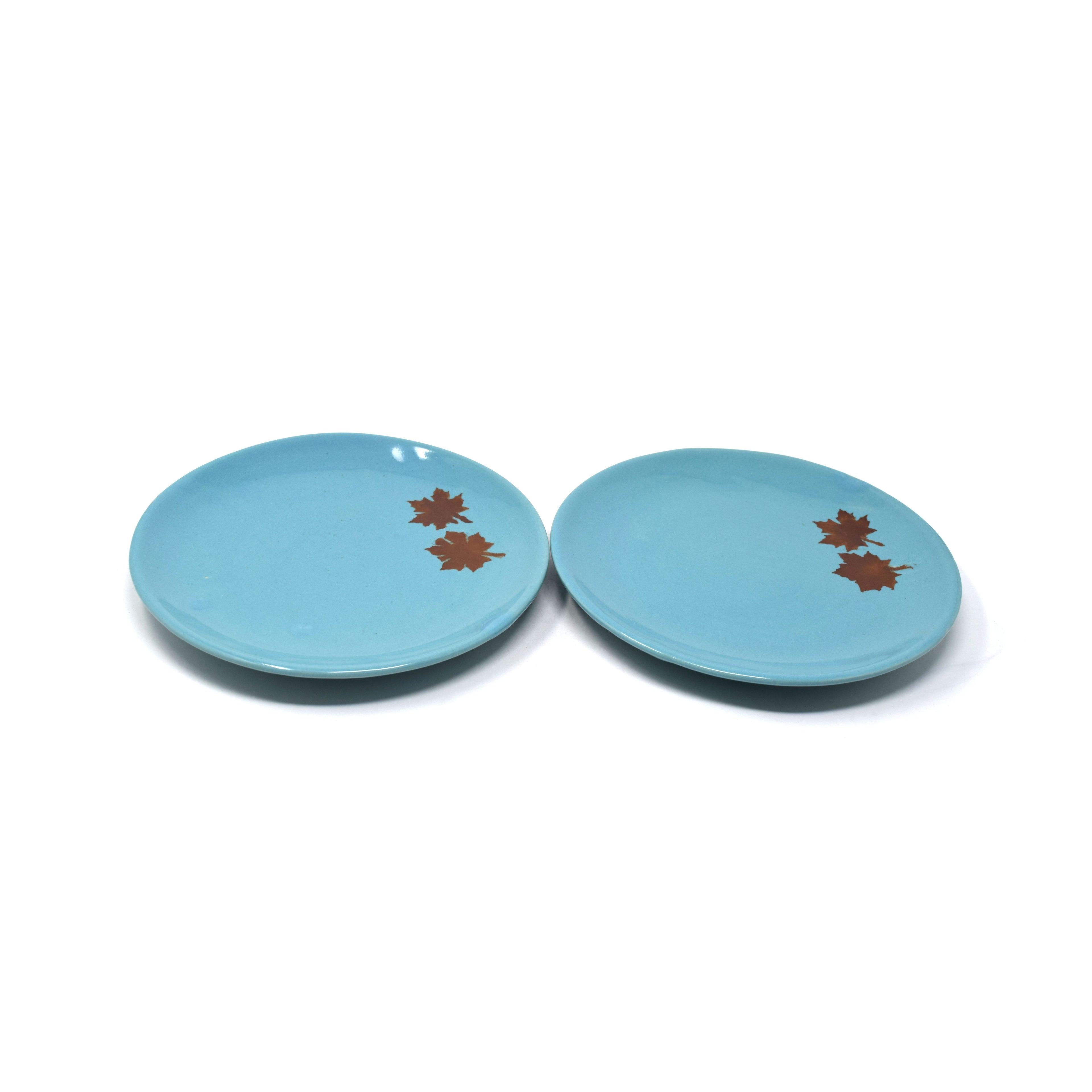 Set of 2 Pieces Minimalist Plates Platter 8 in