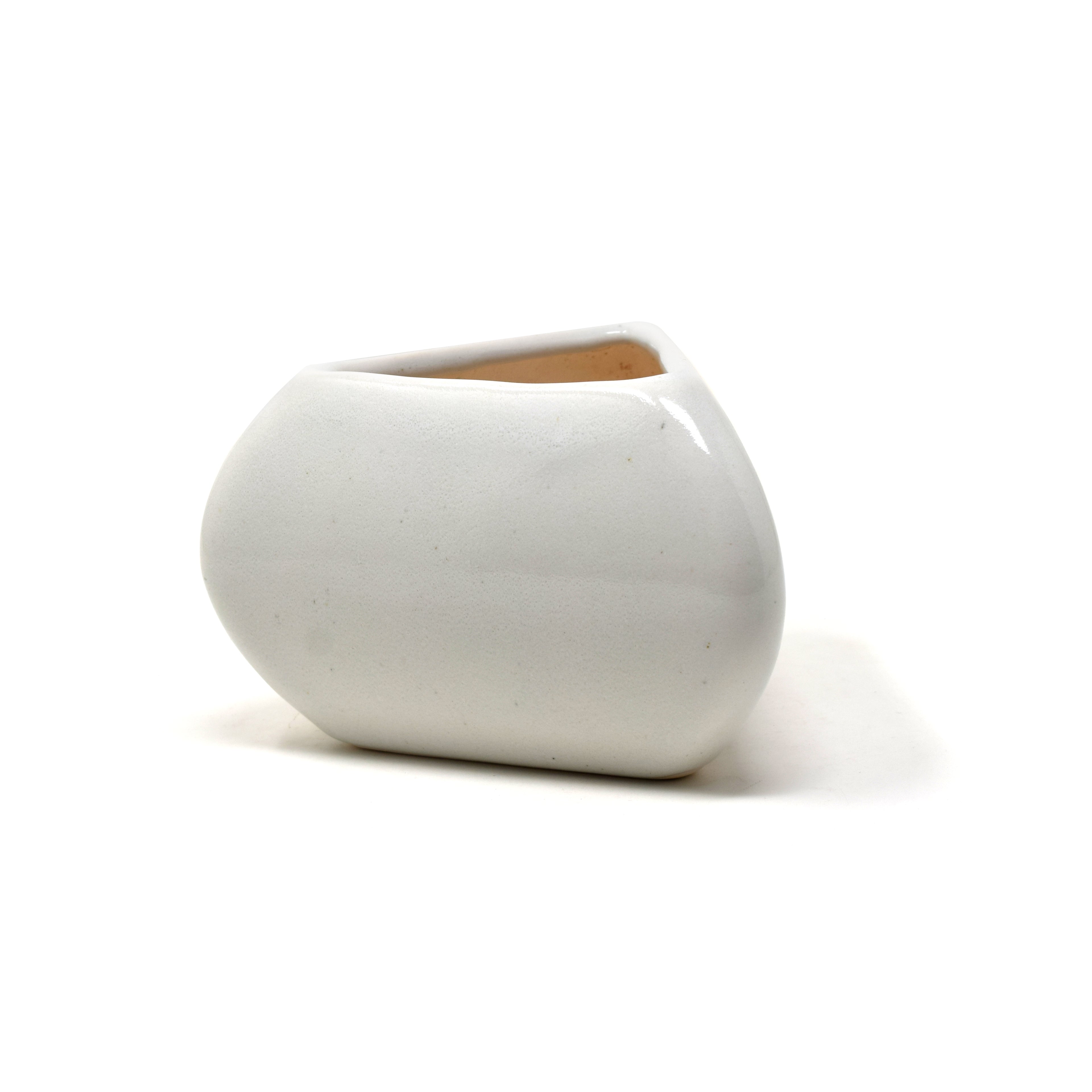 Parametic Geometric Triangle Ceramic Bonsai Plant Pot Planter