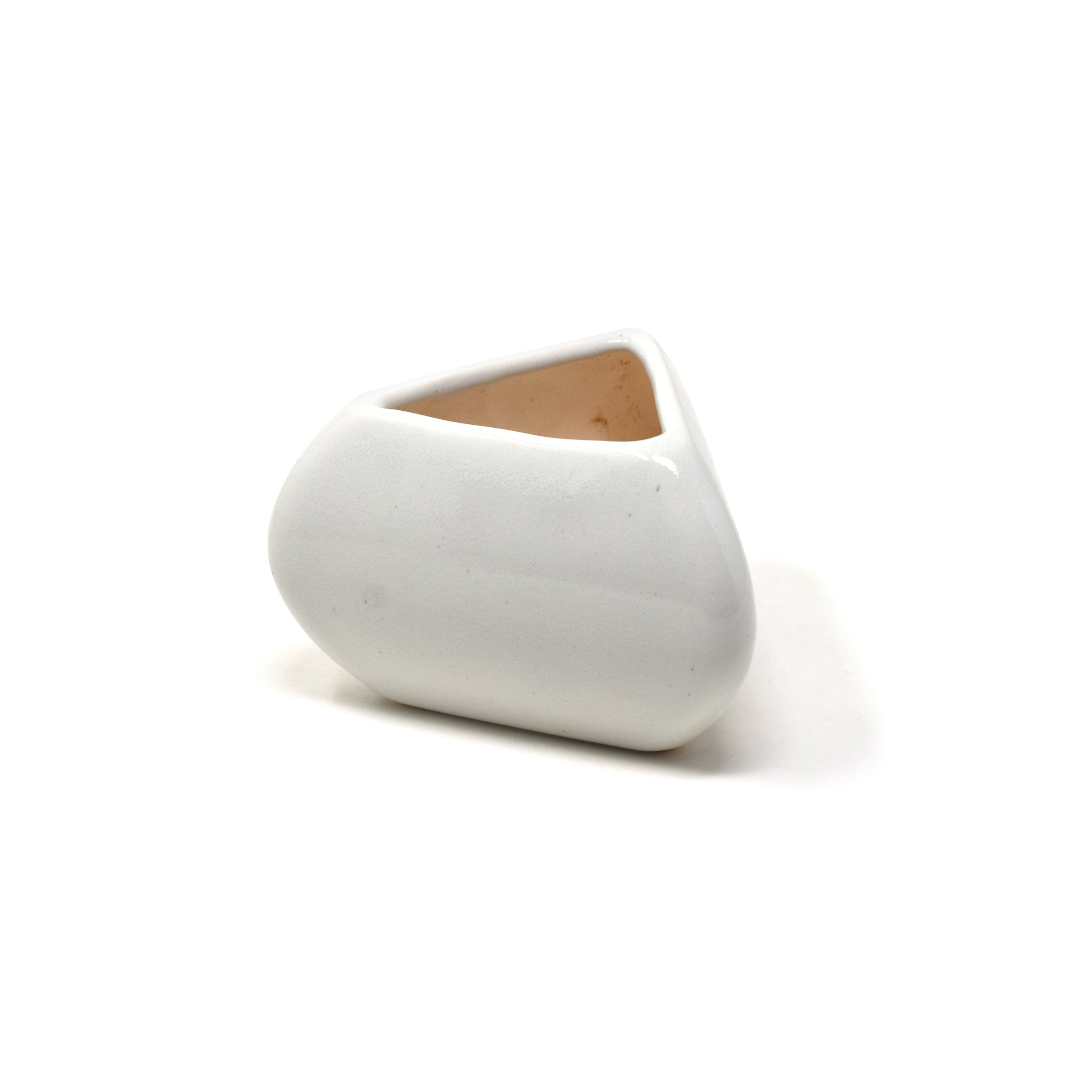 Parametic Geometric Triangle Ceramic Bonsai Plant Pot Planter