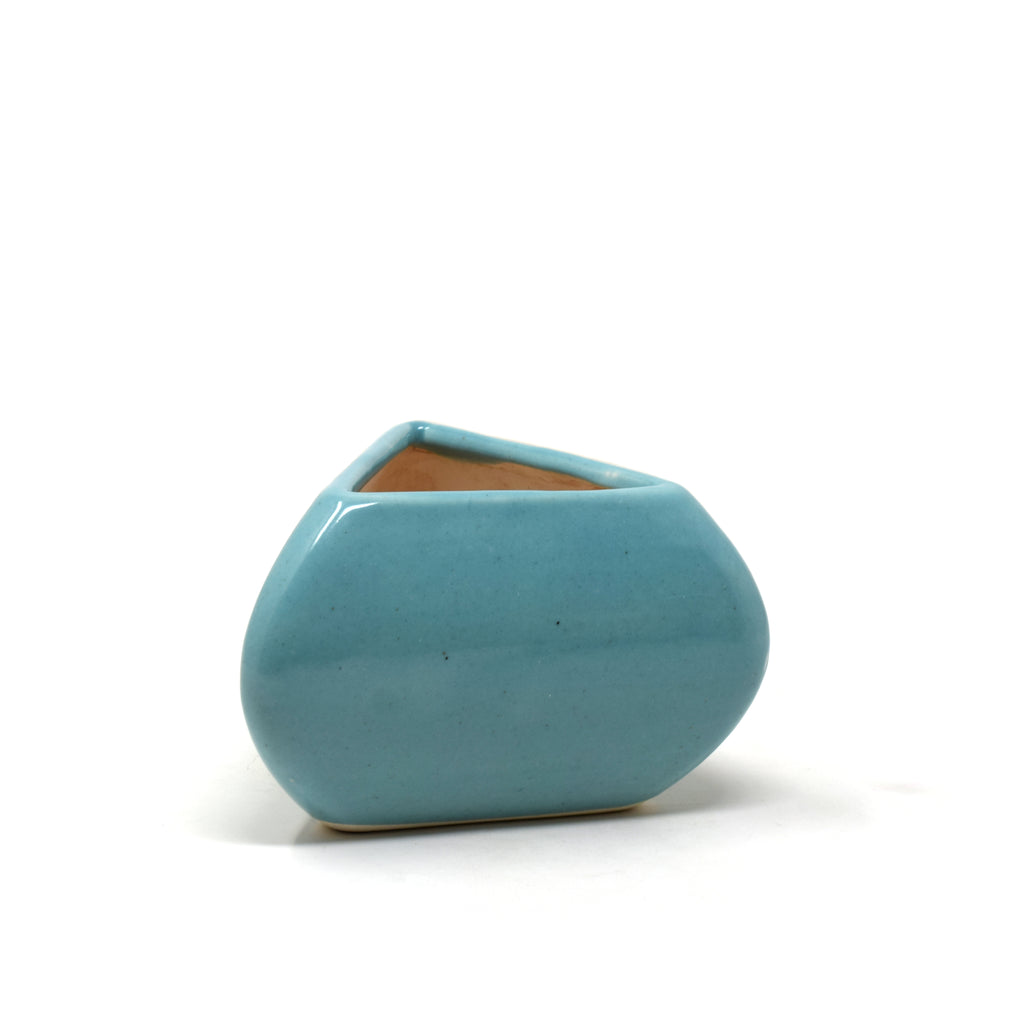 Parametic Geometric Triangle Ceramic Bonsai Plant Pot Planter