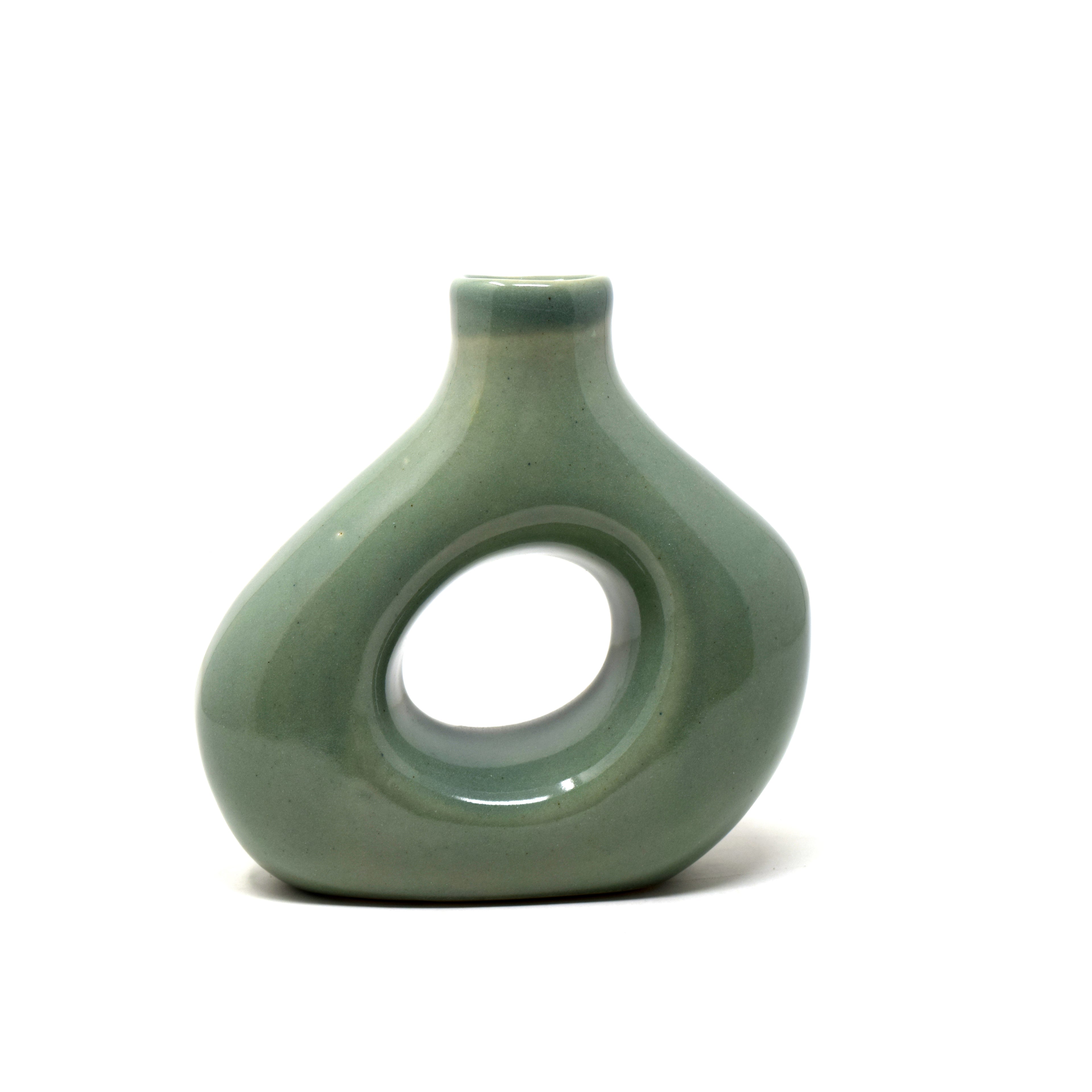 Asymmetric Donut Vase 6 "