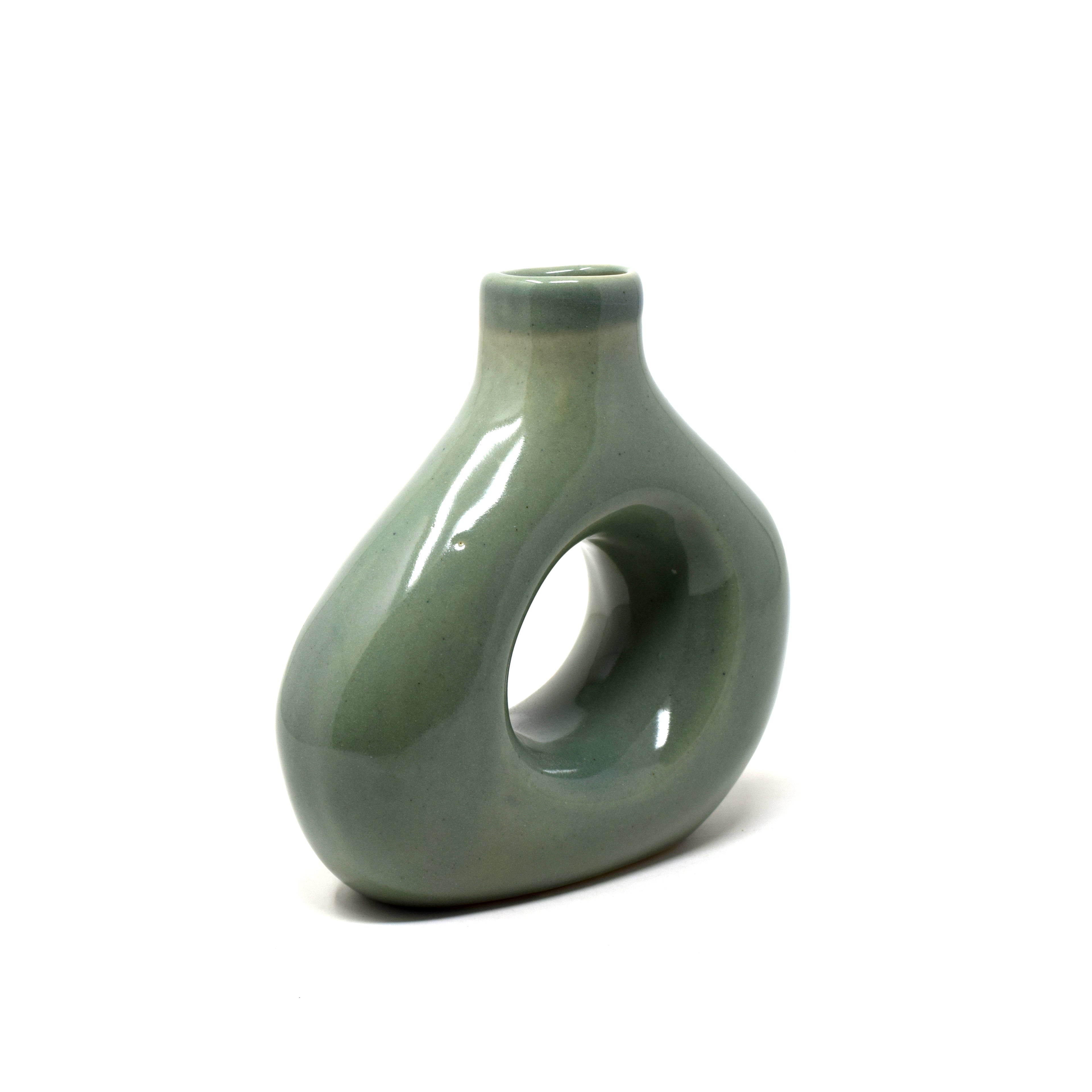 Asymmetric Donut Vase 6 "