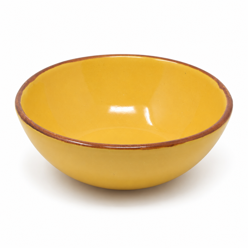 Round Ceramic Serving Bowl with Glazed Finish – 500 ml