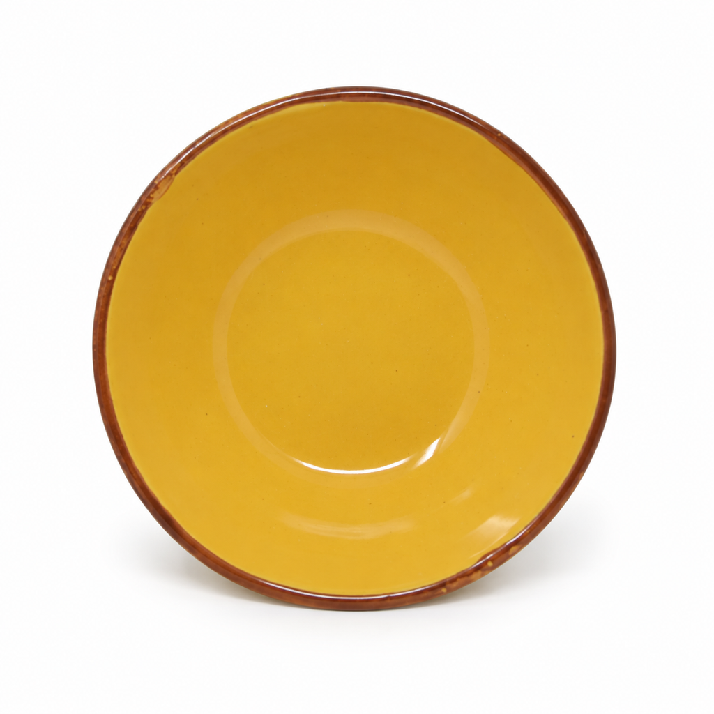 Round Ceramic Serving Bowl with Glazed Finish – 500 ml