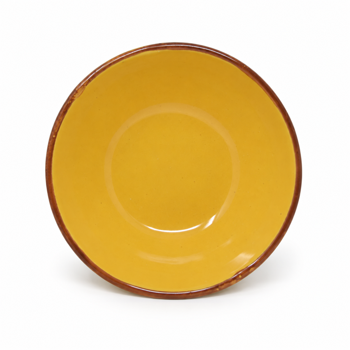 Round Ceramic Serving Bowl with Glazed Finish – 500 ml