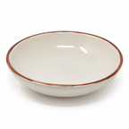 Shallow Ceramic Serving Bowl with Rounded Edges – 7.5 Inch
