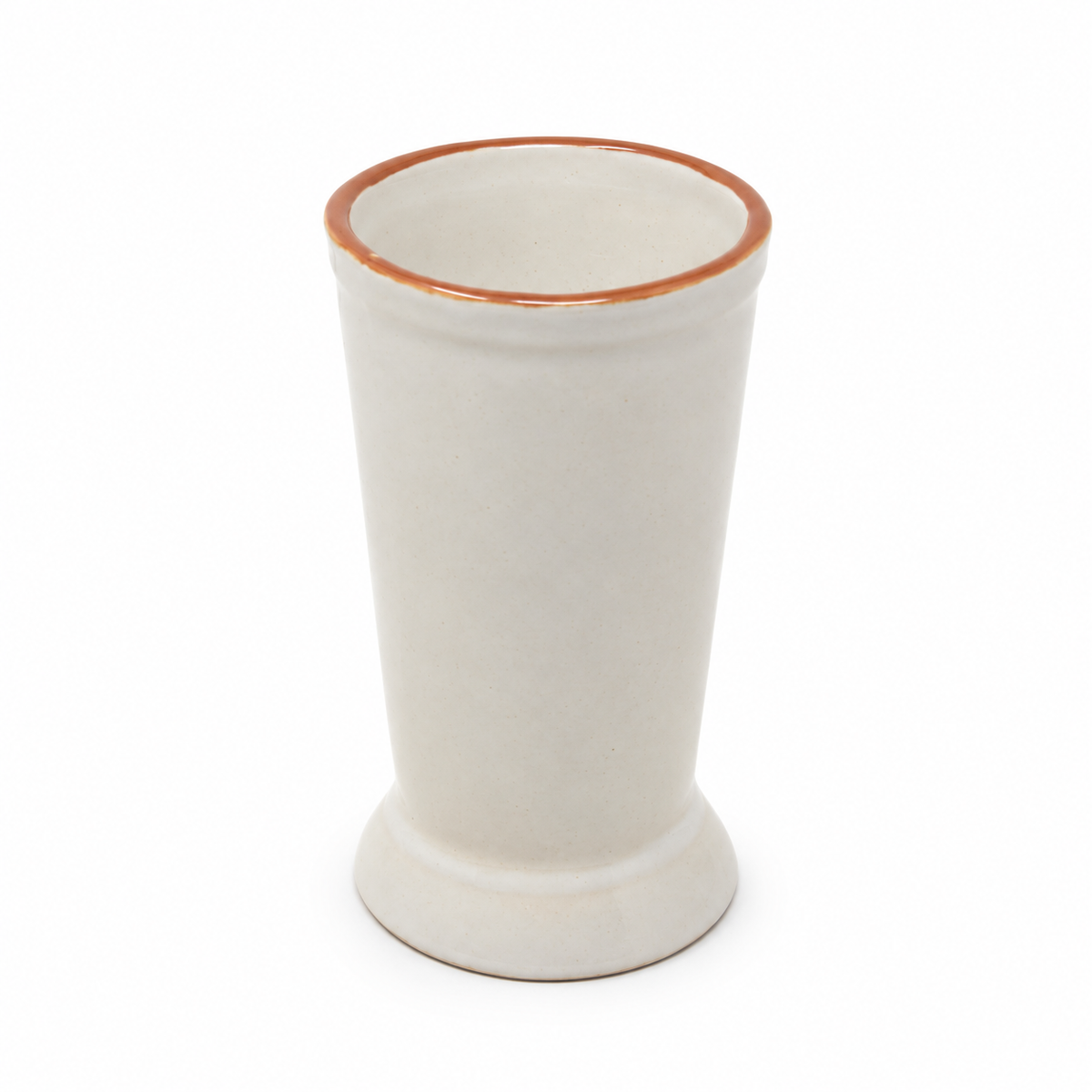 Ceramic Drinking Glass Tumbler with Flared Base – 6 Inch