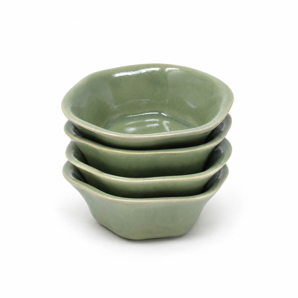 Ceramic Snack & Dip Bowls – Set of 4 | 200 ml Each
