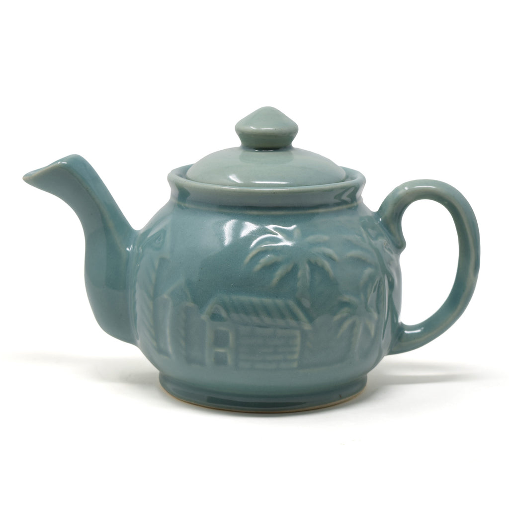 beach inspired goa teapot ceramic for 2 to 4 people, 500 ml 